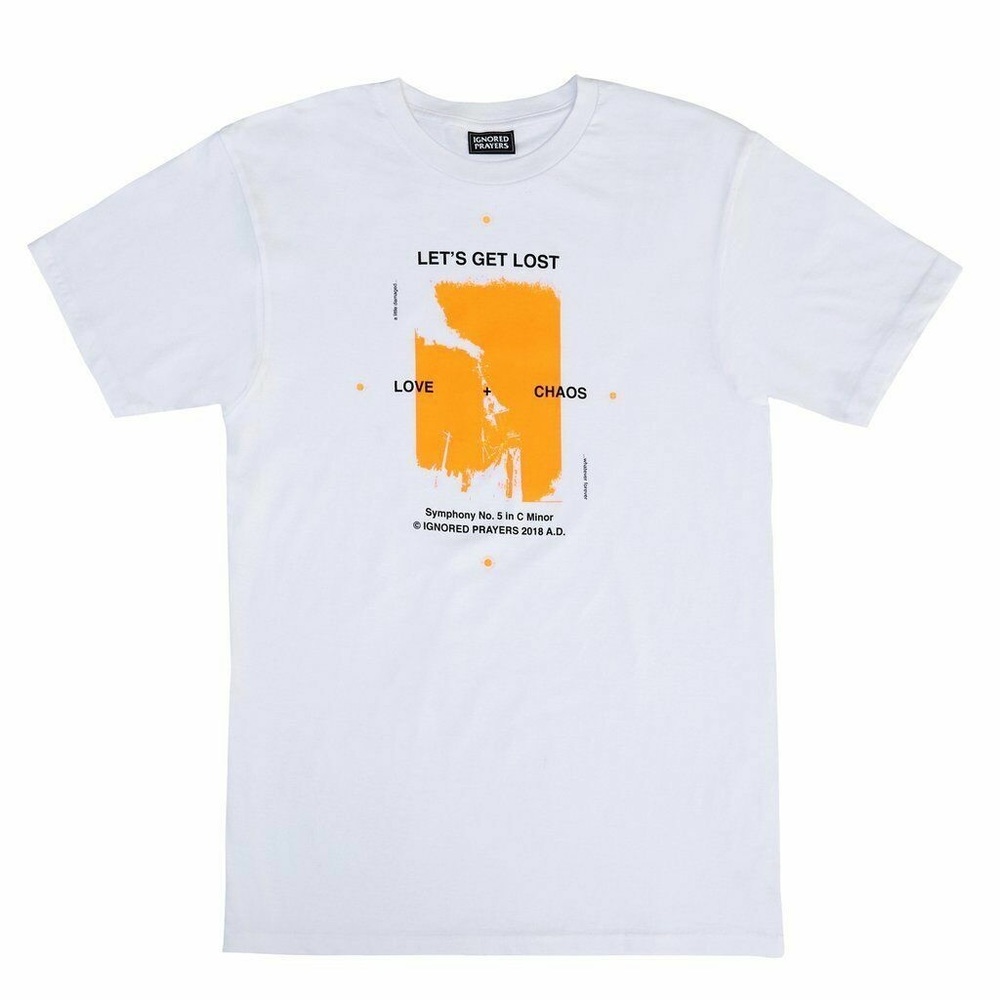 IGNORED PRAYERS WHITE LOVE & CHAOS T-SHIRT
